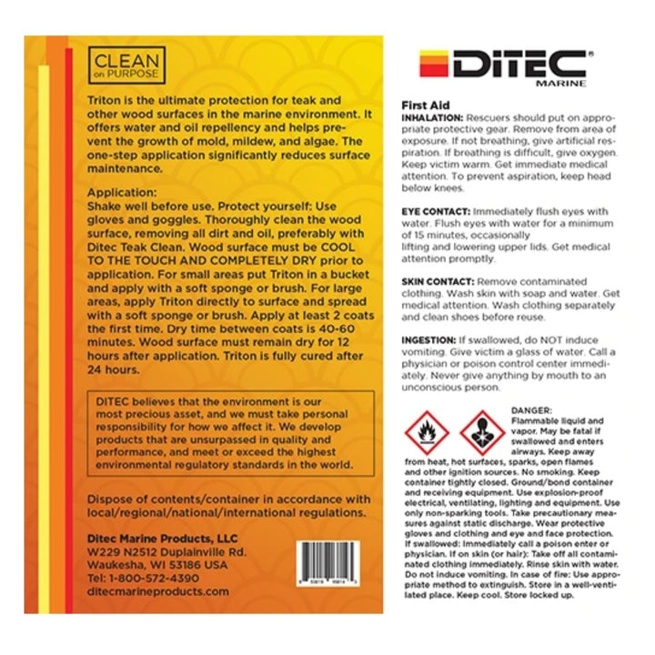 Ditec Triton - Teak and Wood Sealer and Protectant