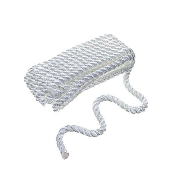Seachoice 3 Strand Twisted Nylon White Dock Line 1/2" x 30'