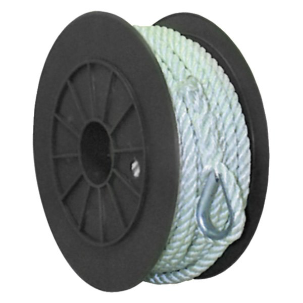 3-Strand Twisted Nylon White Anchor Line