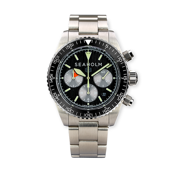 Seaholm Flats Chronograph Watch - Black Bezel