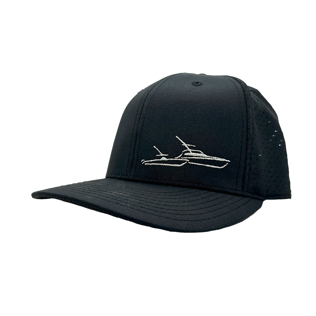 Boats Only - UV Lite / Black Adjustable Hat