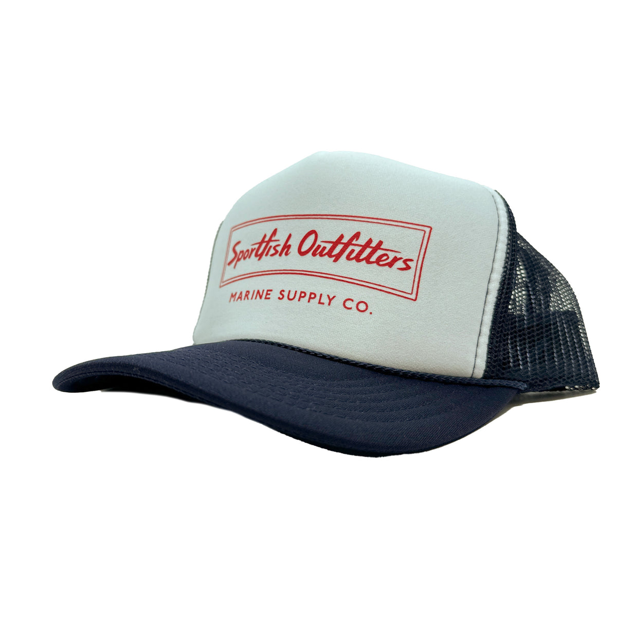 Sportfish Outfitters Classic Trucker Hat Red White Blue