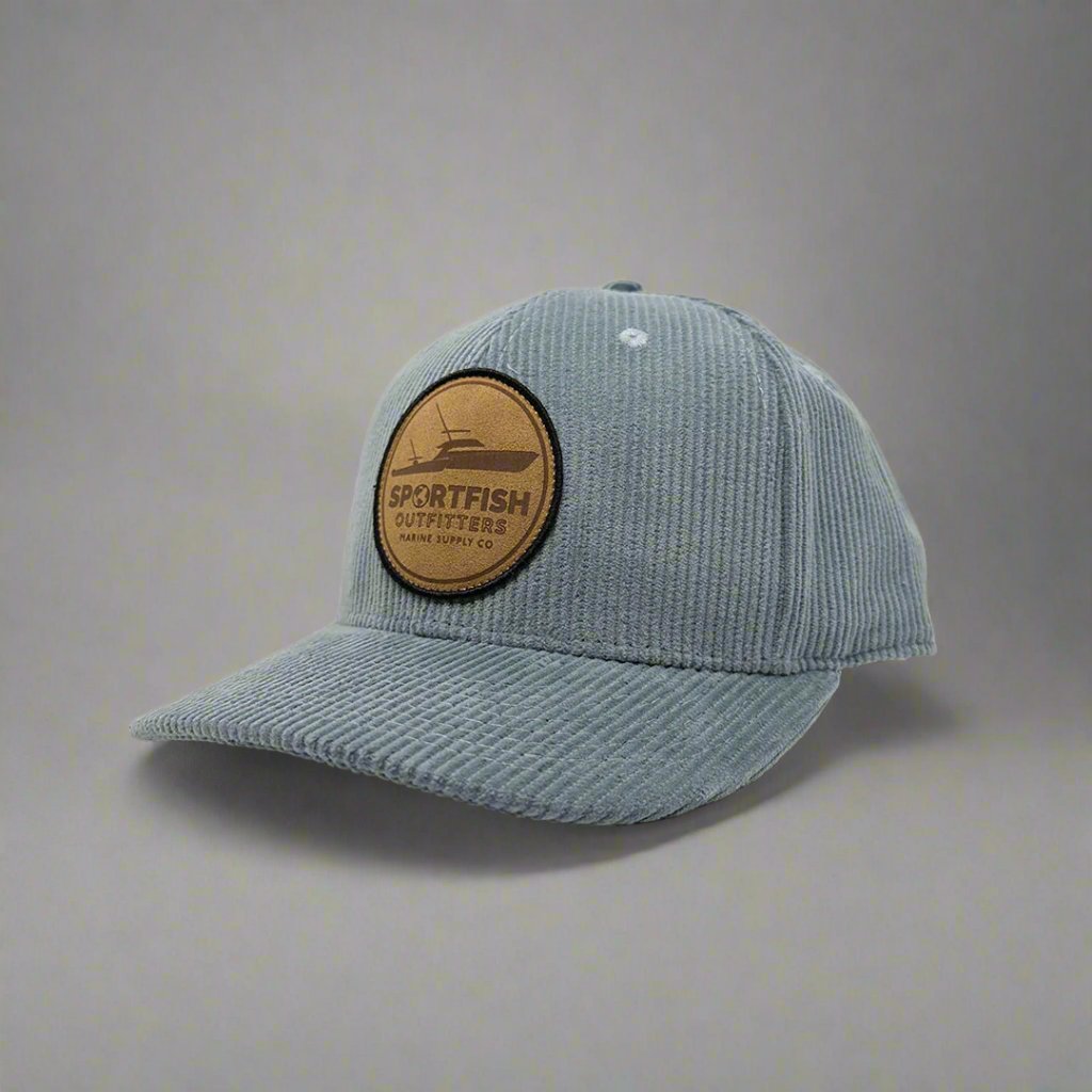 Sportfish outfitters blue corduroy hat 