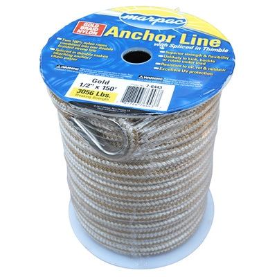 Anchor Line Double Braid 1/2" x 150'