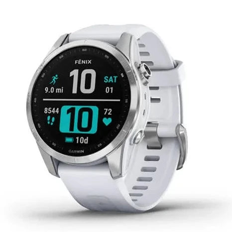 fēnix® 7S Standard Edition Silver with Whitestone Band