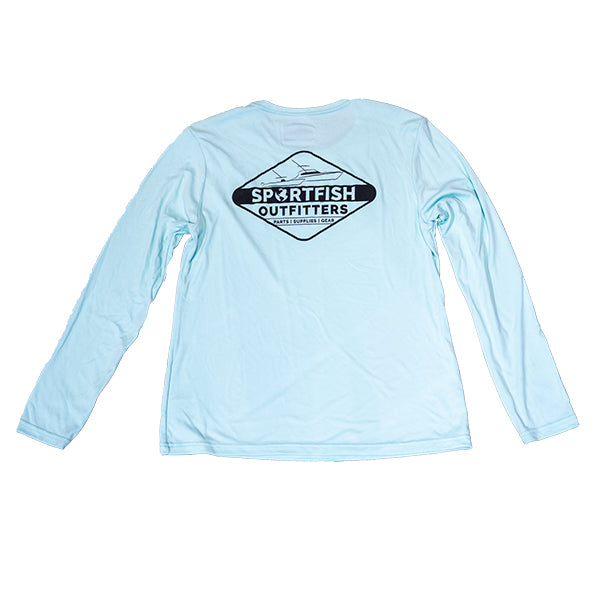 Sportfish Outfitters Women's Long Sleeve Performance Shirt Mint