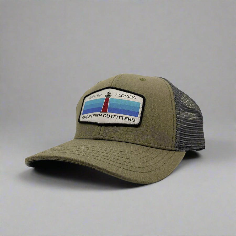 sportfish outfitters olive jupiter lighthouse hat