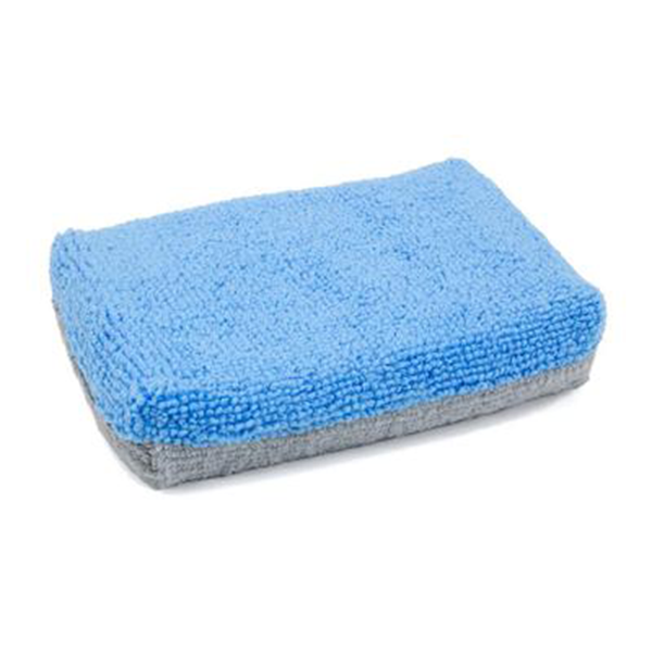 Thick Microfiber Coating Applicator Sponge with Plastic Barrier