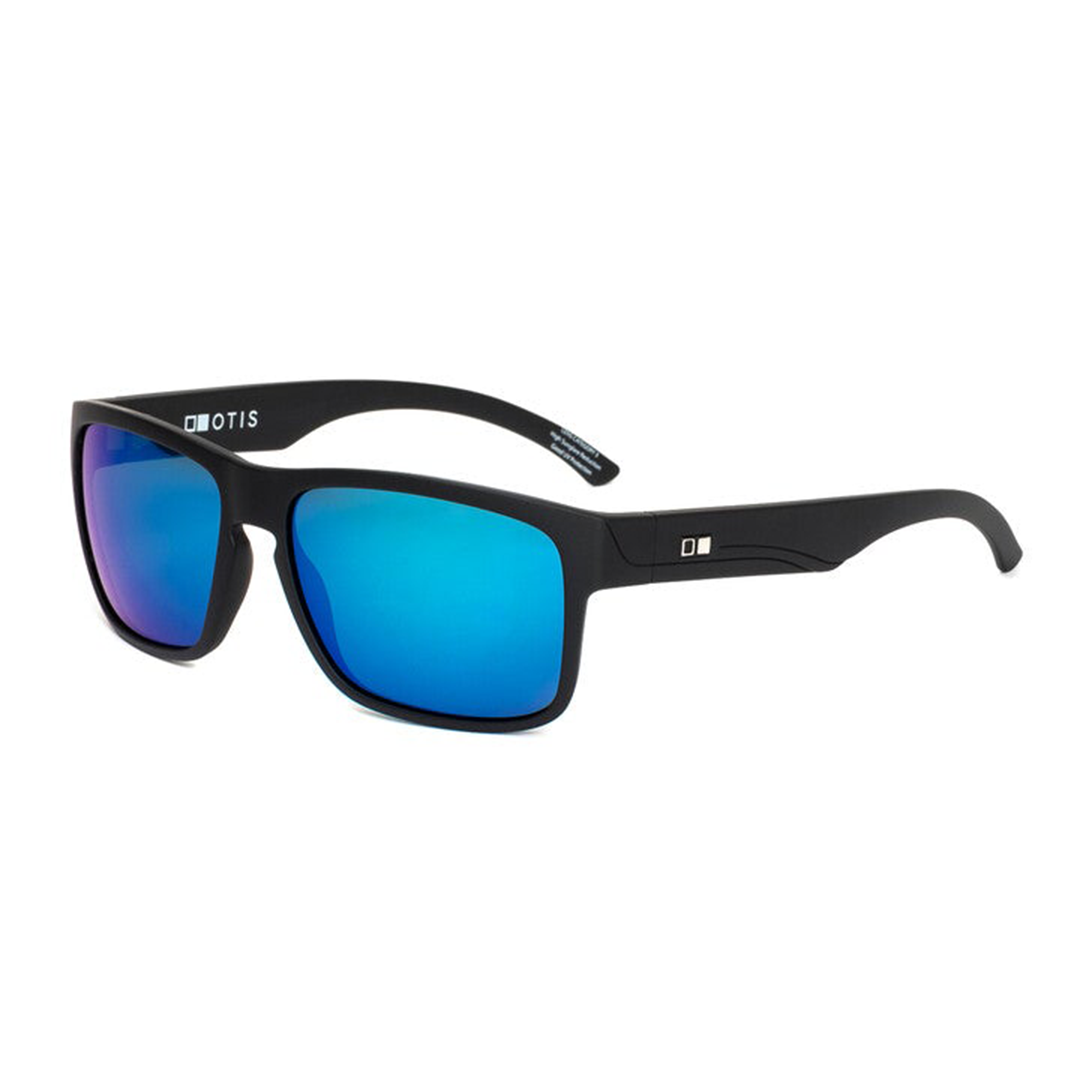 Otis Mineral Glass Eyewear RAMBLER Matte Black with Mirror Blue Polarized