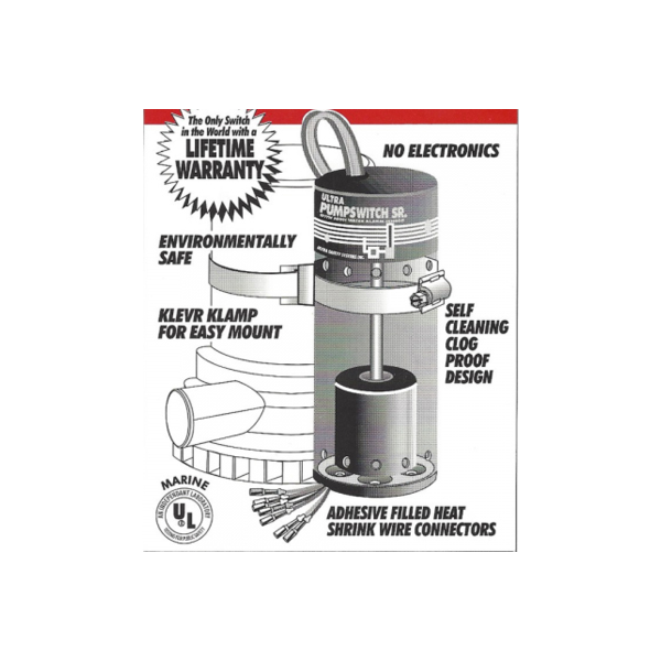 Ultra Pumpswitch Senior Bilge Pump Float Switch