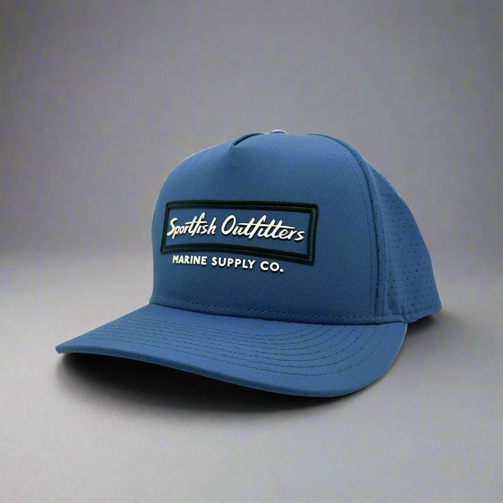 Marine Supply Co Hat Royal Blue Tritech Semi Curve